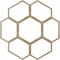 Ekena Millwork Florin Wood Fretwork Pierced Ceiling Medallion, Hickory, 32"OD x 11 1/4"ID x 3/8"T CMWP32X32X0375FOHI - alternate 2